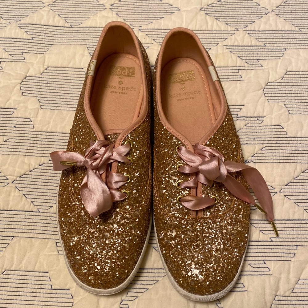Kate Spade Keds sparkly sneakers